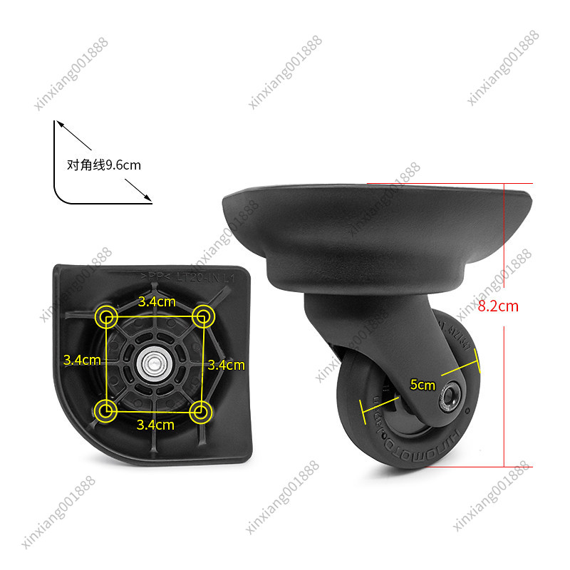 For Samsonite Luggage Replacem - Silent Replacement Luggage Wheels recension och pris