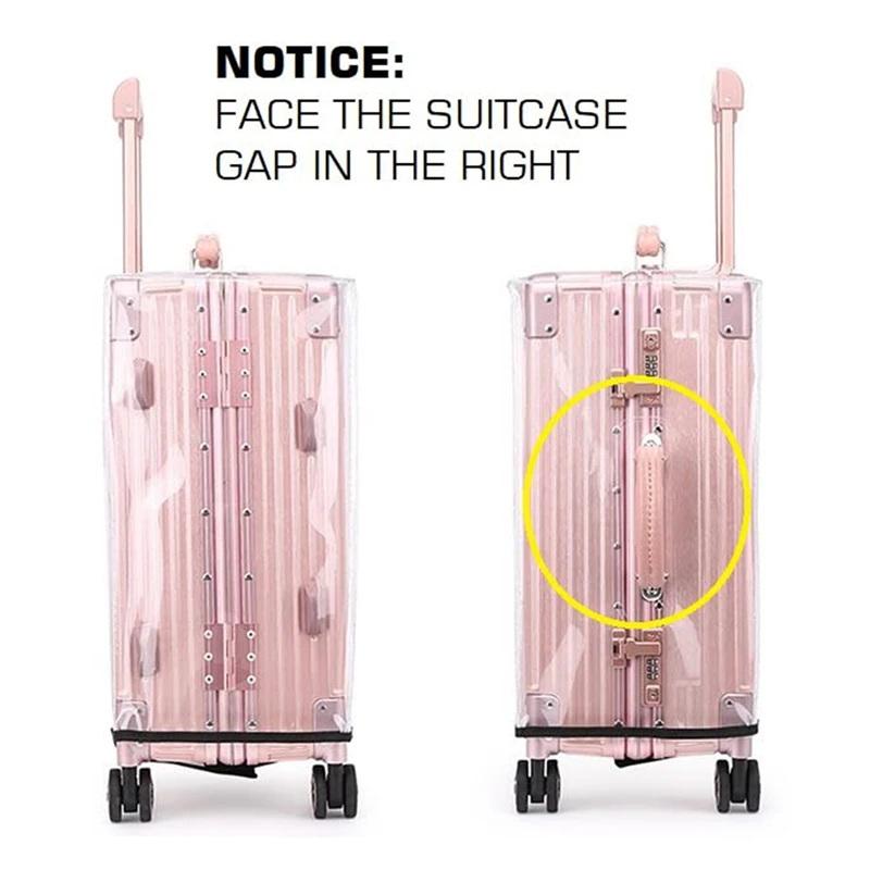 1Pc Clear PVC Suitcase Protect - Luggage Protective Cover Transparent recension och pris