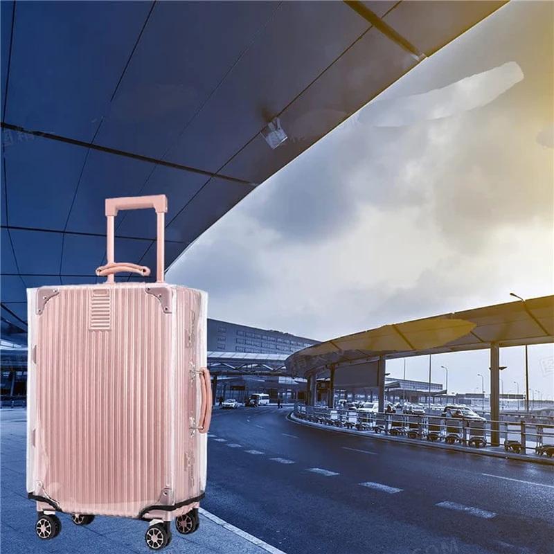 1Pc Clear PVC Suitcase Protect - Luggage Protective Cover Transparent recension och pris