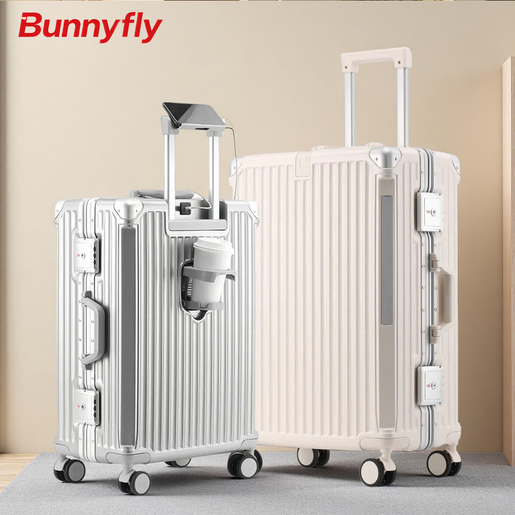 BunnyFly 20 24 26 Carry-On Lug - Aluminum Frame Carry On Luggage recension och pris