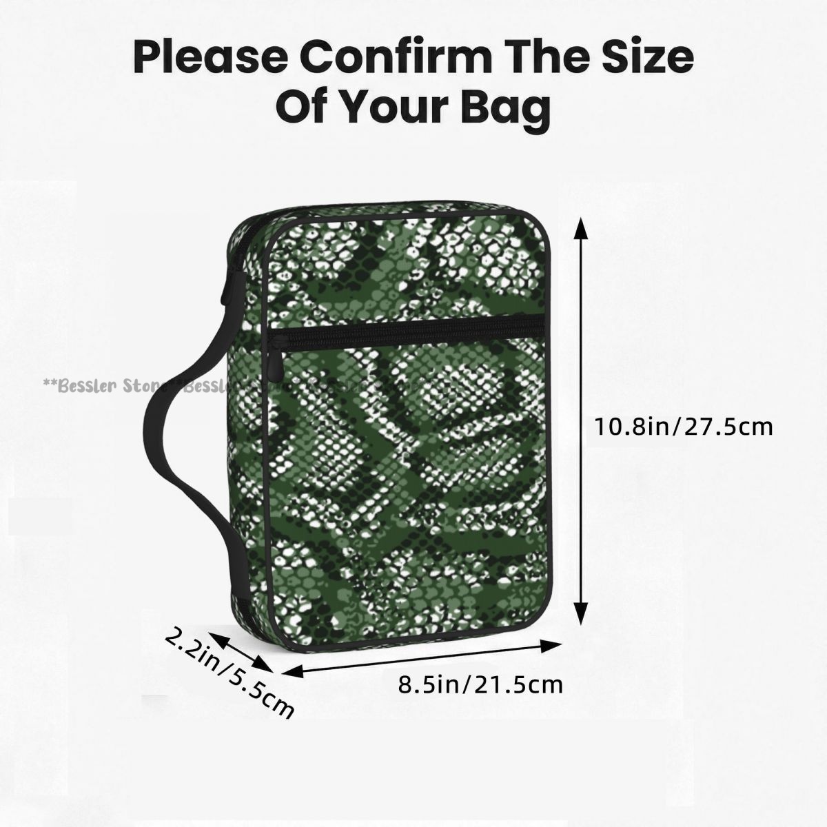 Green Snake Skin Pattern Bible - Handbags recension och pris