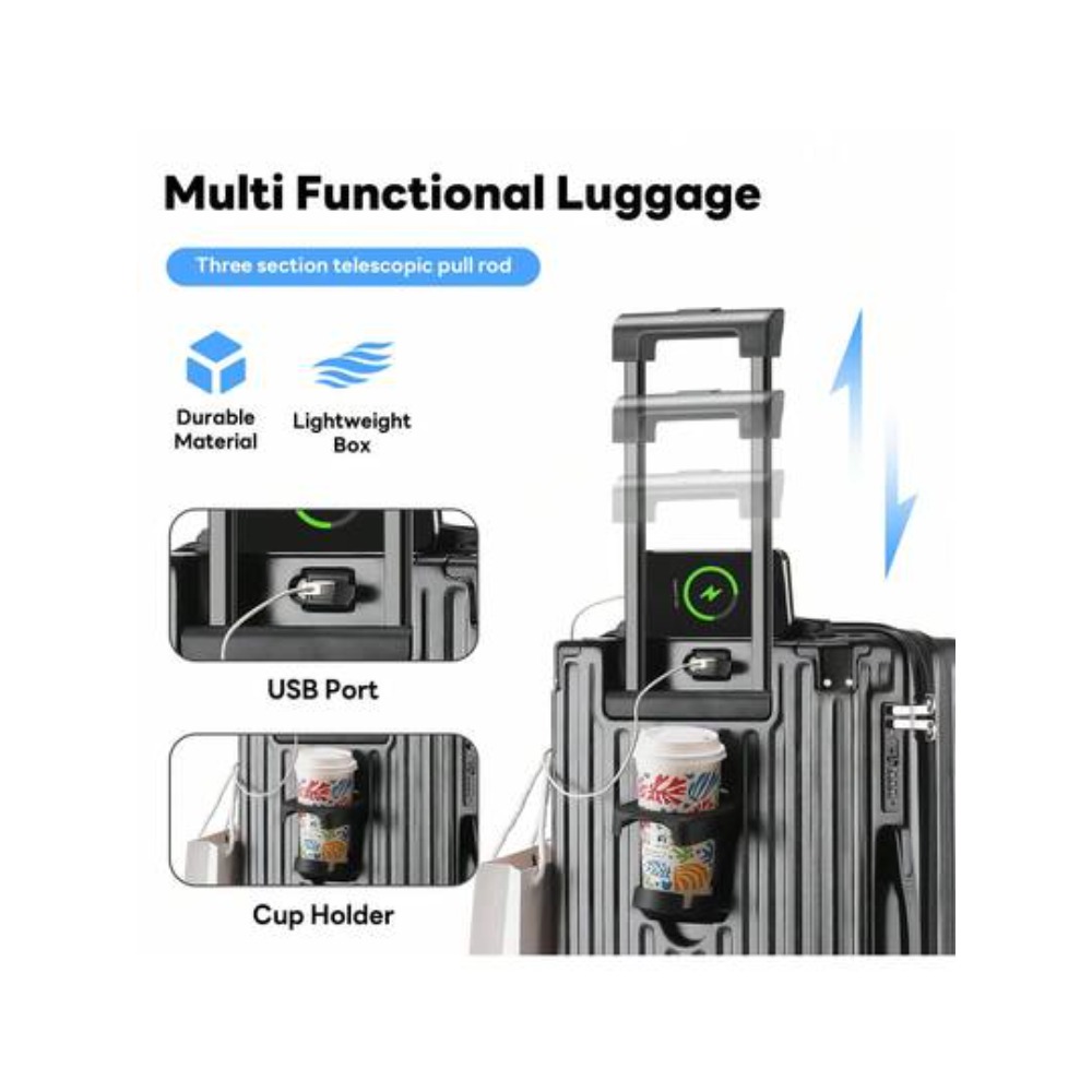 20 Inch Carry On Luggage With  - Spinner Wheel Rolling Suitcase 20 Inch recension och pris