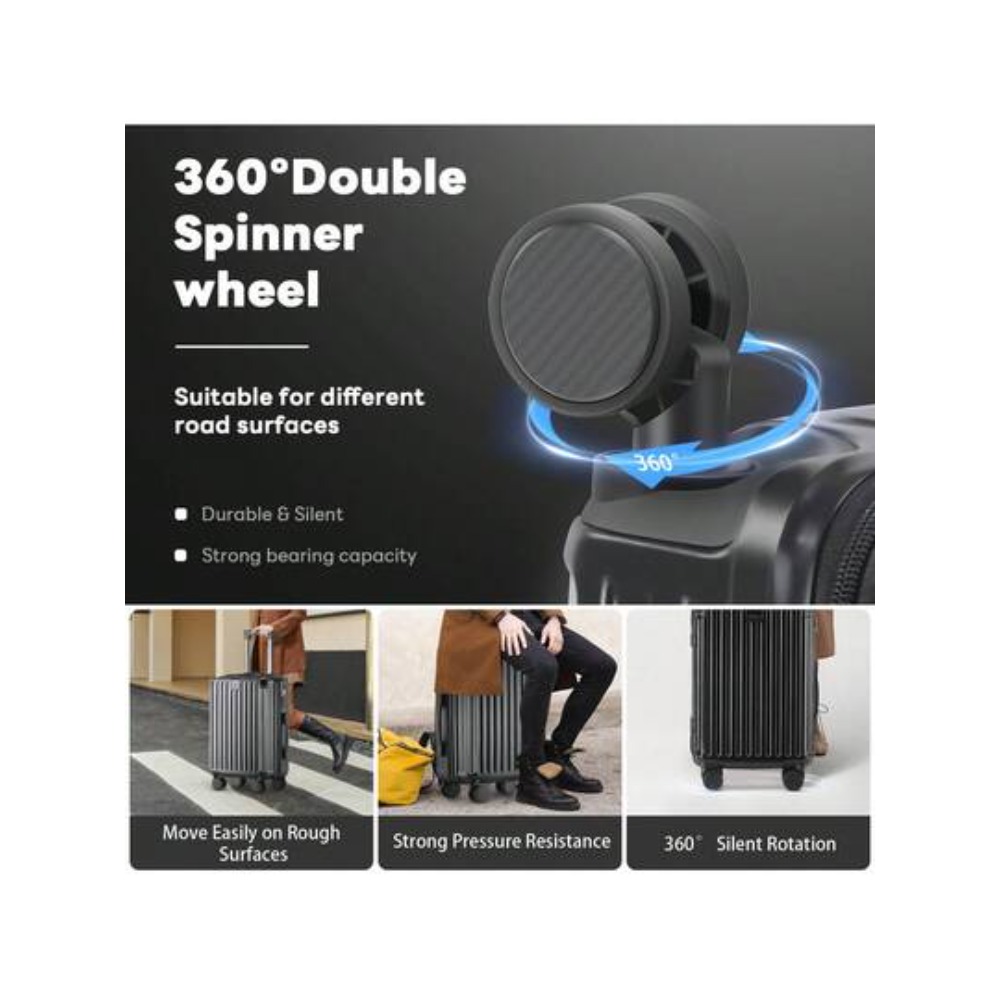 20 Inch Carry On Luggage With  - Spinner Wheel Rolling Suitcase 20 Inch recension och pris