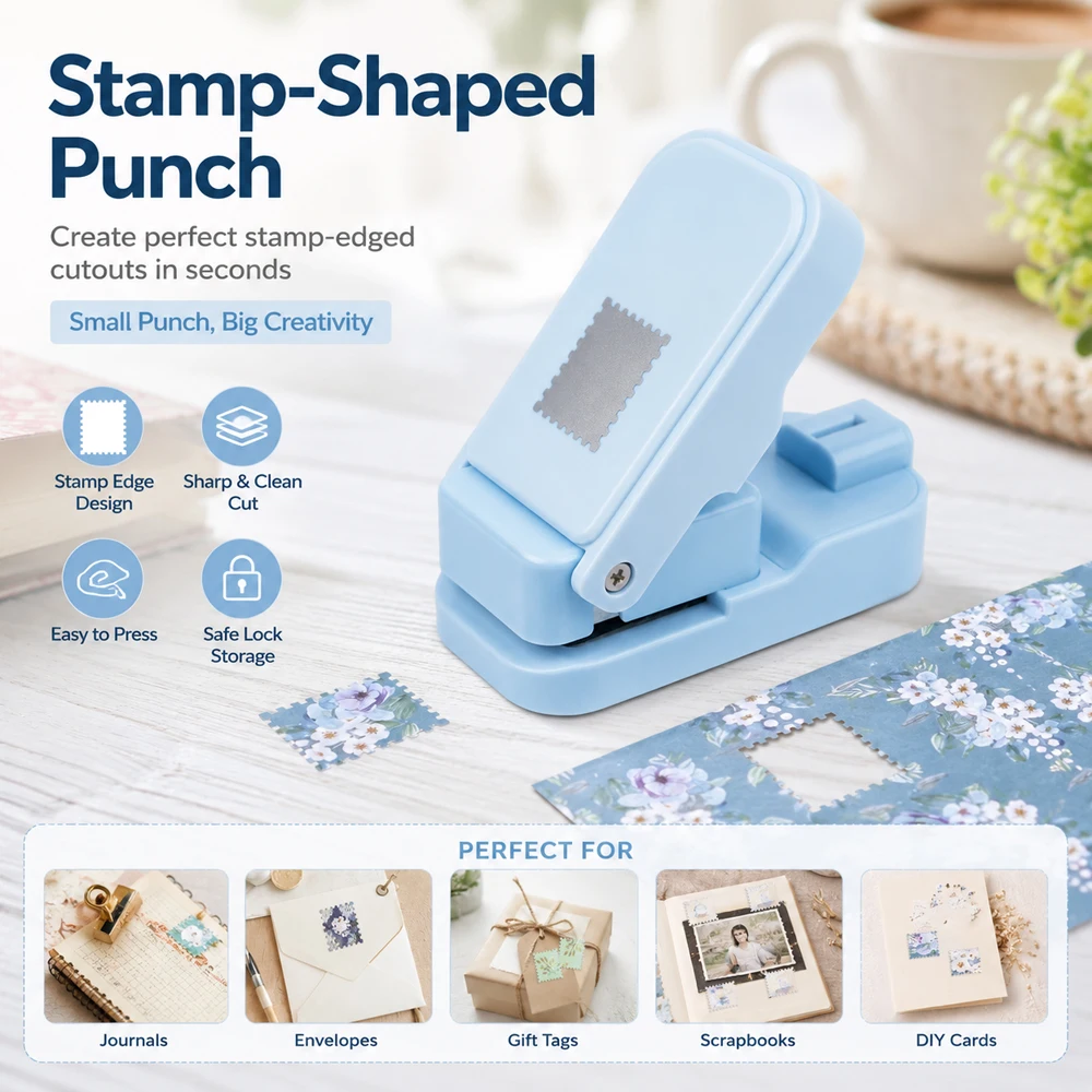 Postage Stamp Edge Paper Punch - Handbags recension och pris