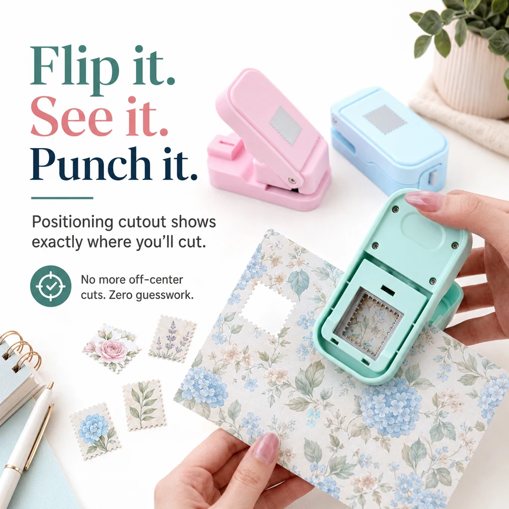 Postage Stamp Edge Paper Punch - Handbags recension och pris