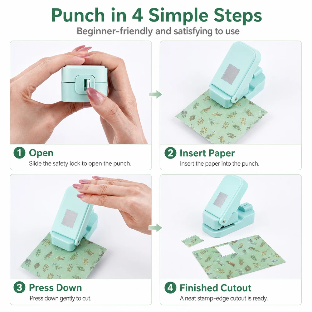 Postage Stamp Edge Paper Punch - Handbags recension och pris