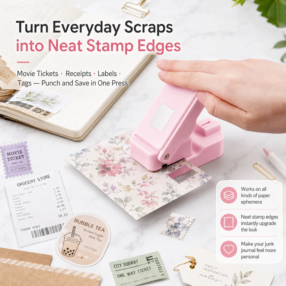 Postage Stamp Edge Paper Punch - Handbags recension och pris