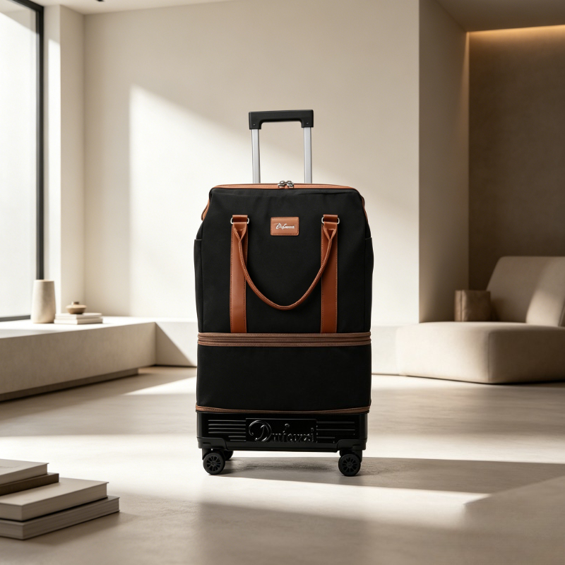 Foldable Wheeled Duffel Bag, L - Foldable Rolling Luggage Bag recension och pris