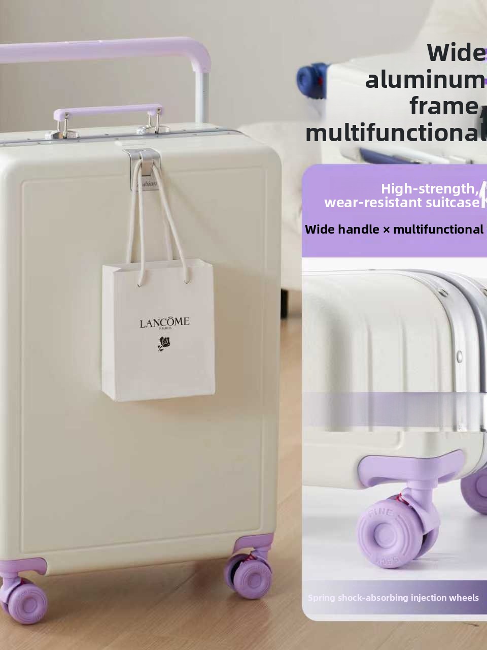 New Large Capacity Aluminum Fr - Aluminum Frame Carry On Luggage recension och pris