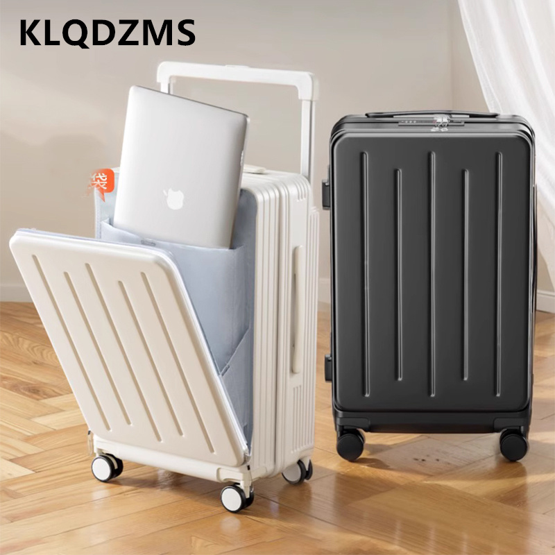 KLQDZMS High Quality Suitcase  - Front Opening Laptop Luggage 24 Inch recension och pris