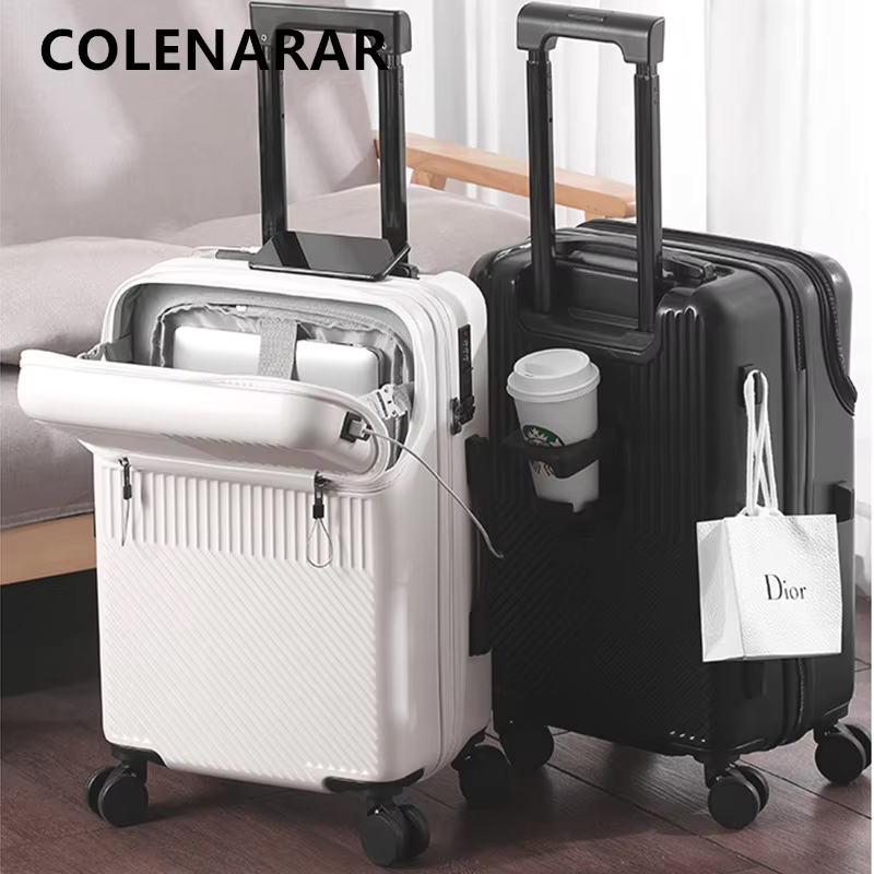COLENARA Charging Luggage Fron - Front Opening Laptop Luggage 24 Inch recension och pris
