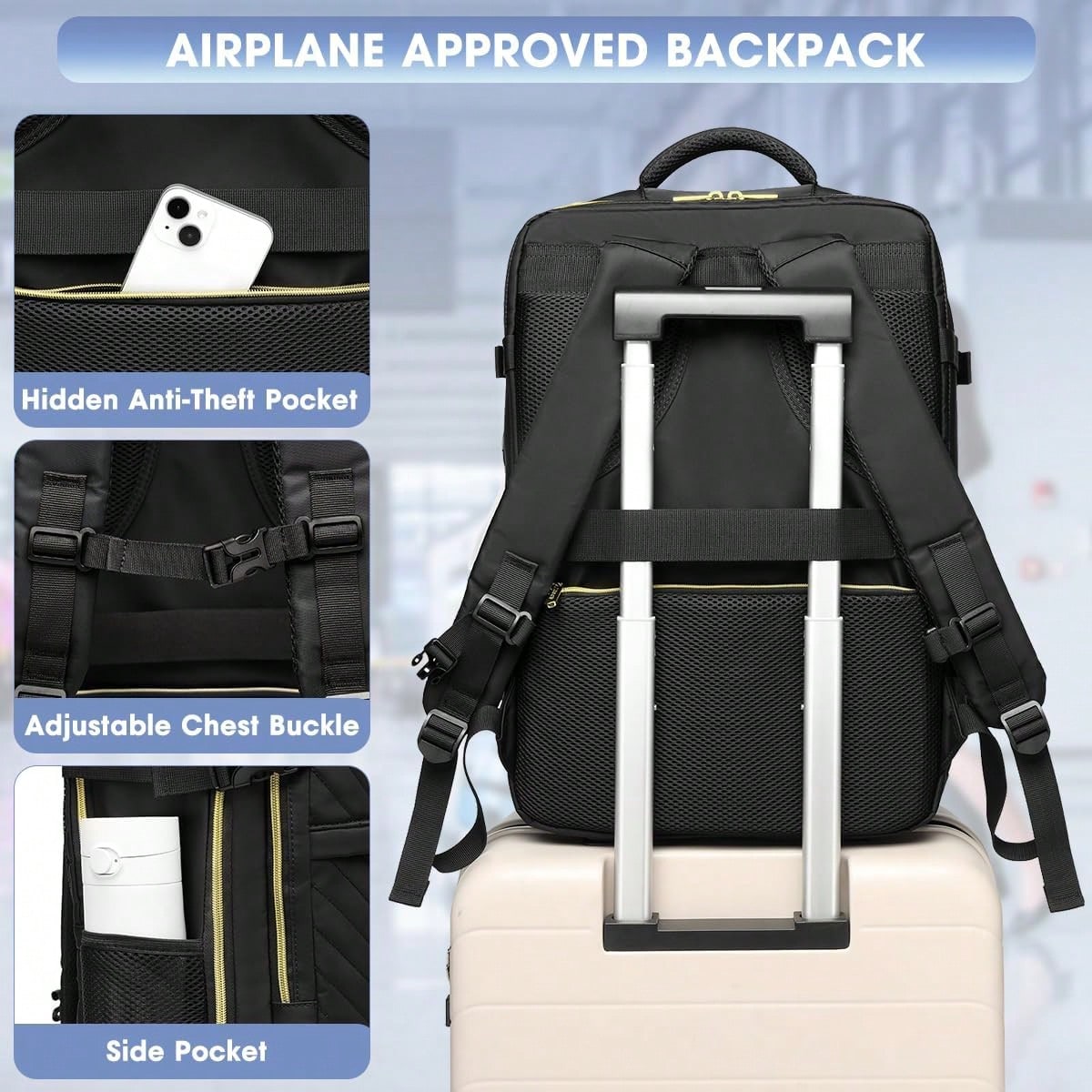 Large Carry On Travel Backpack - Luggage recension och pris