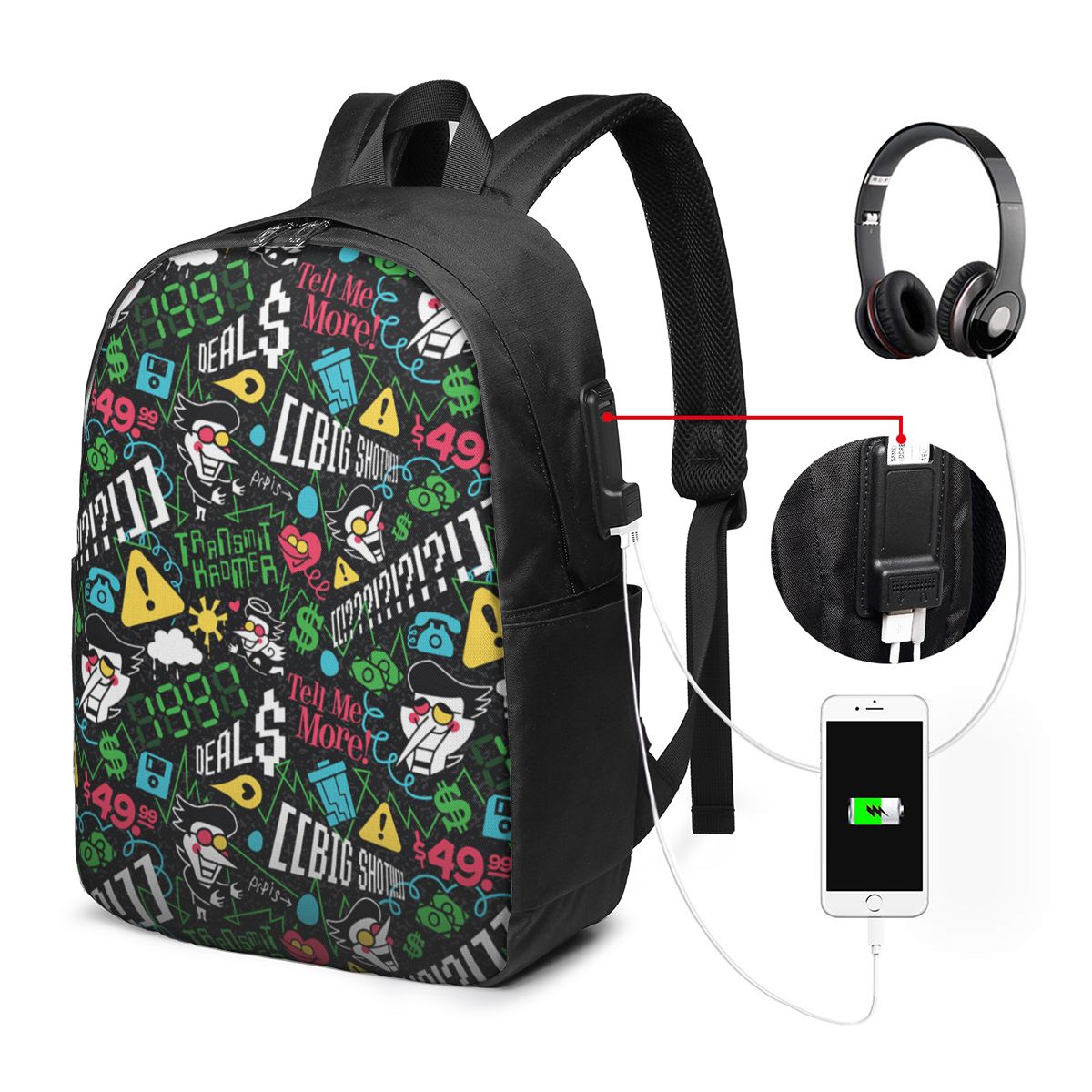 Deltarune SPAMTON G Backpack T - Backpacks recension och pris
