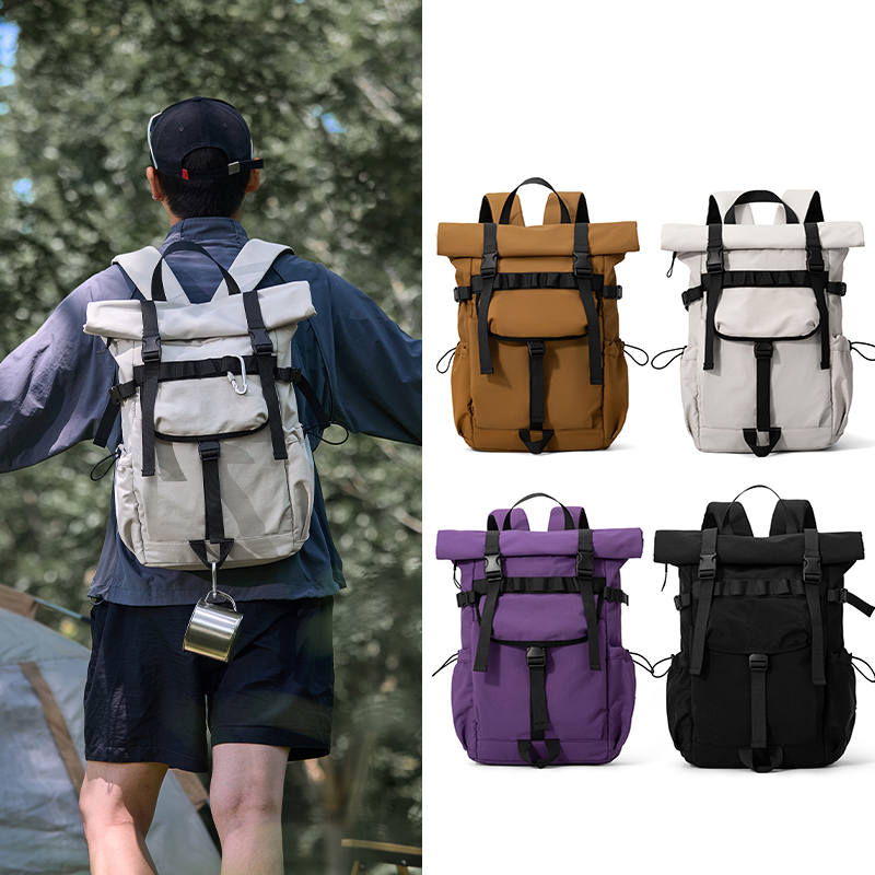 New Men's Roll Mouth Expandabl - Foldable Rolling Luggage Bag recension och pris