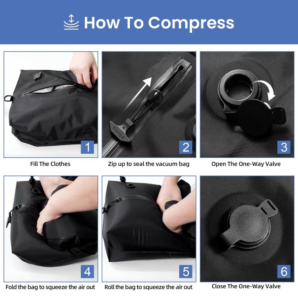 Reusable Vacuum Bags for Trave - Luggage recension och pris