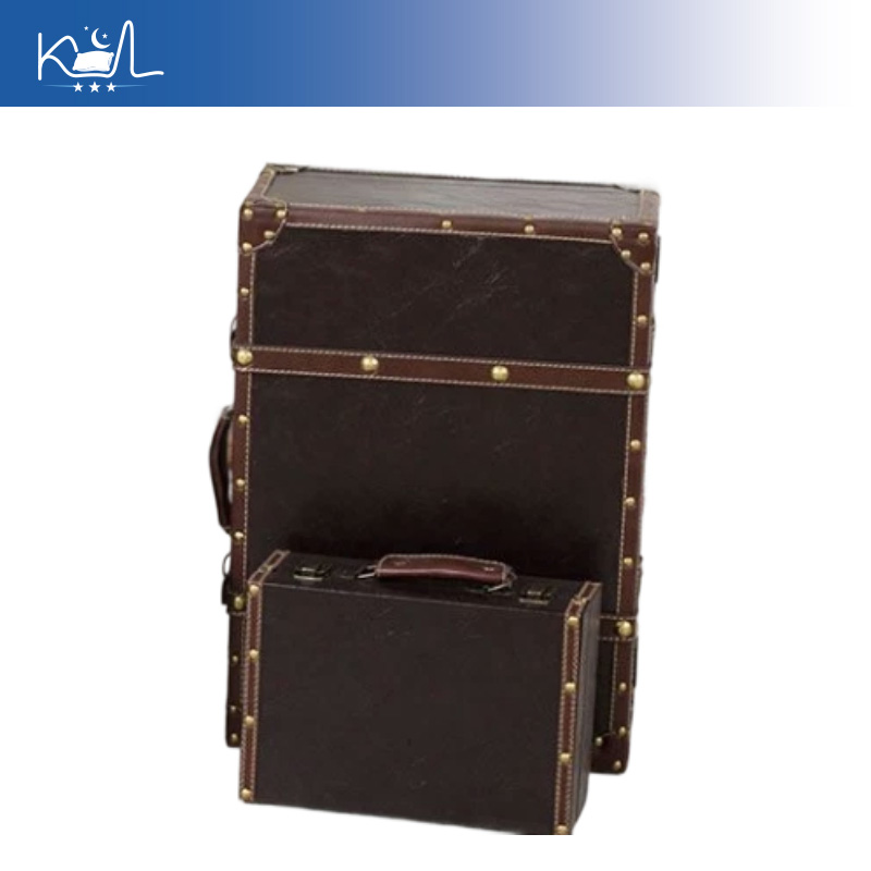 Vintage Brown Decorative Suitc - Retro Vintage Trunk Suitcase recension och pris