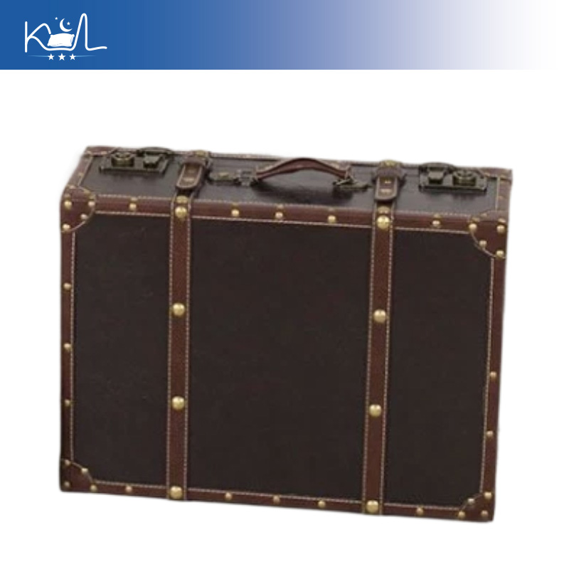 Vintage Brown Decorative Suitc - Retro Vintage Trunk Suitcase recension och pris