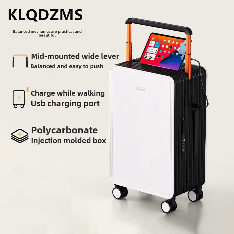 KLQDZMS Luggage ABS+PC Boardin - Spinner Wheel Rolling Suitcase 20 Inch recension och pris