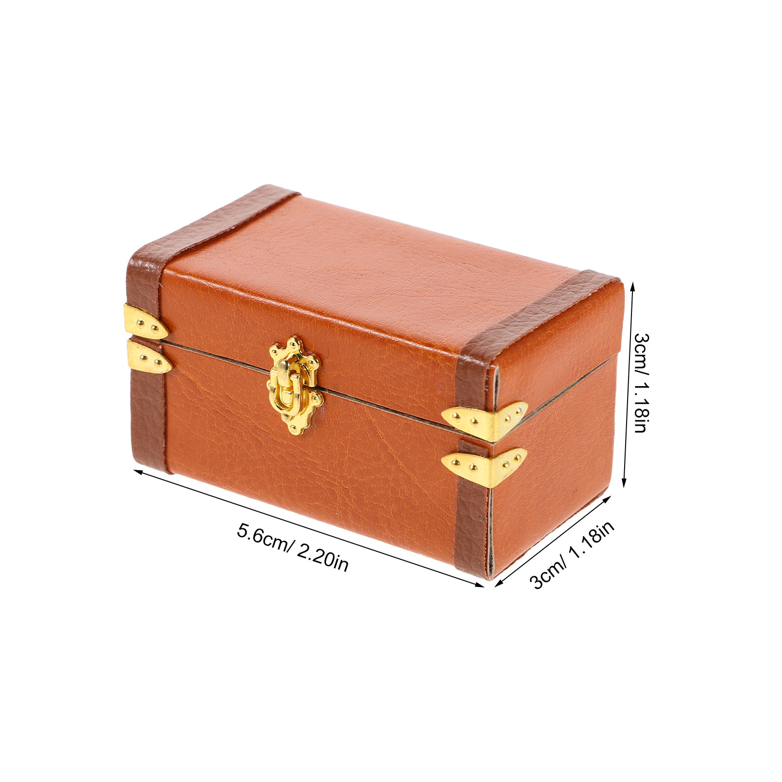 Miniature Vintage Travel Trunk - Retro Vintage Trunk Suitcase recension och pris
