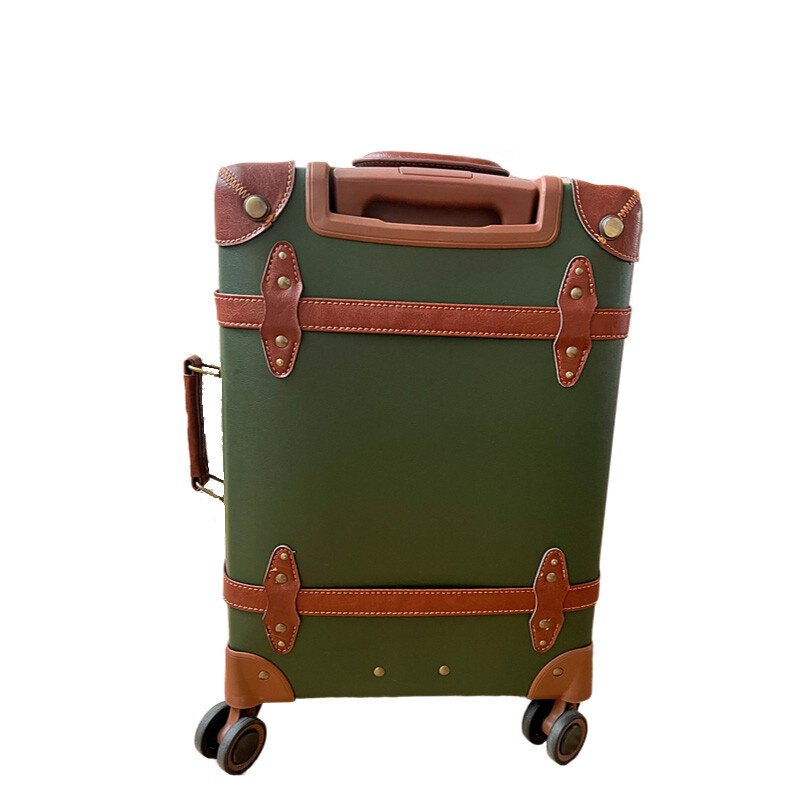 Vintage PU Leather Suitcase fo - Retro Vintage Trunk Suitcase recension och pris