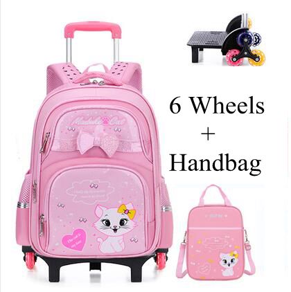 Student School Rolling Backpac - Foldable Rolling Luggage Bag recension och pris