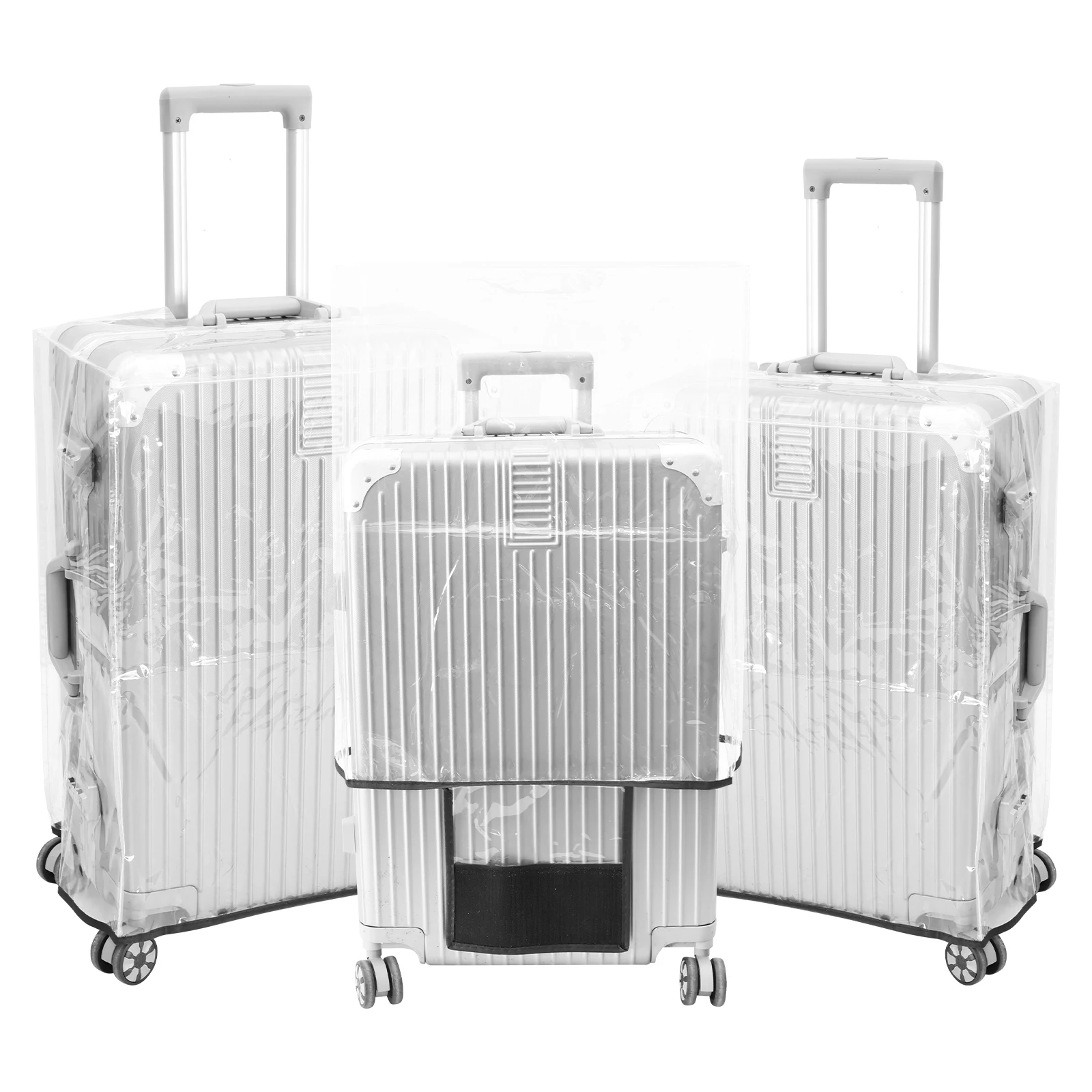 3Pcs Transparent PVC Luggage P - Luggage Protective Cover Transparent recension och pris