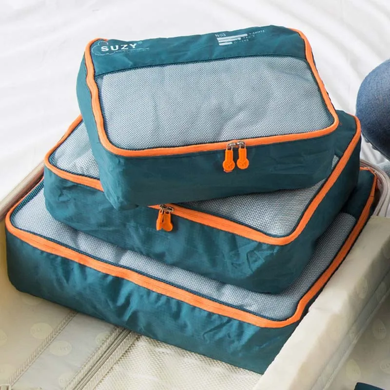 7/6 Pieces Set Travel Organize - Foldable Rolling Luggage Bag recension och pris