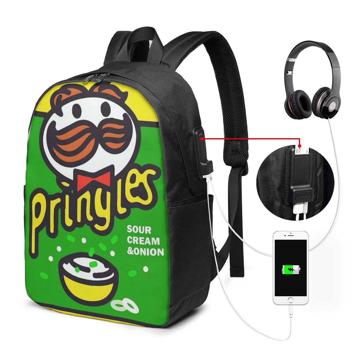 Potato Crisps Chips Pringles P - Backpacks recension och pris