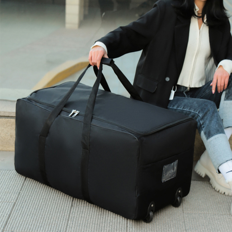 Large Capacity Trolley Bags wi - Foldable Rolling Luggage Bag recension och pris