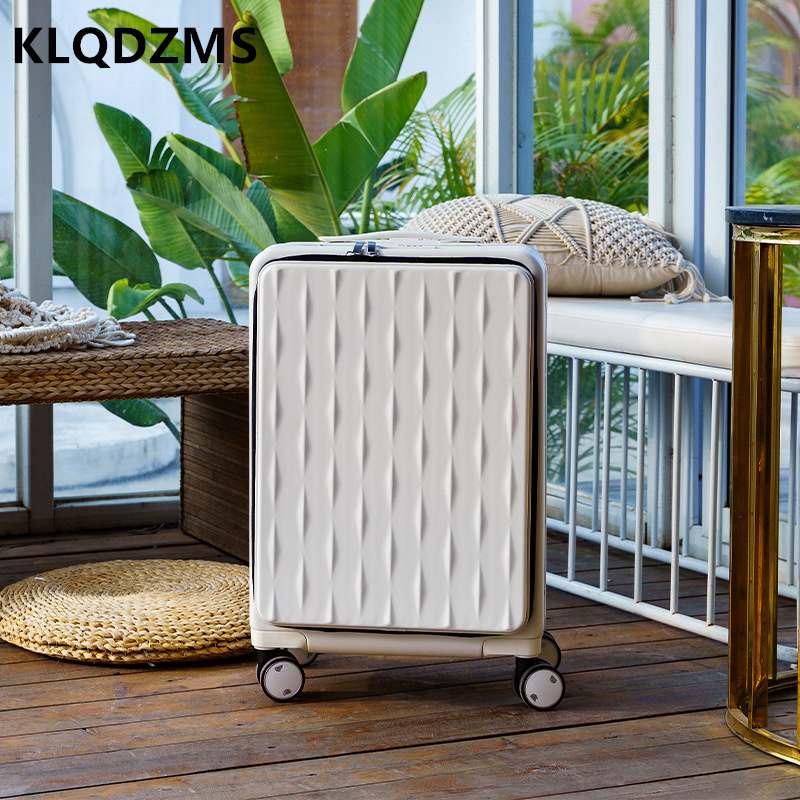 KLQDZMS Travel Luggage Front O - Front Opening Laptop Luggage 24 Inch recension och pris