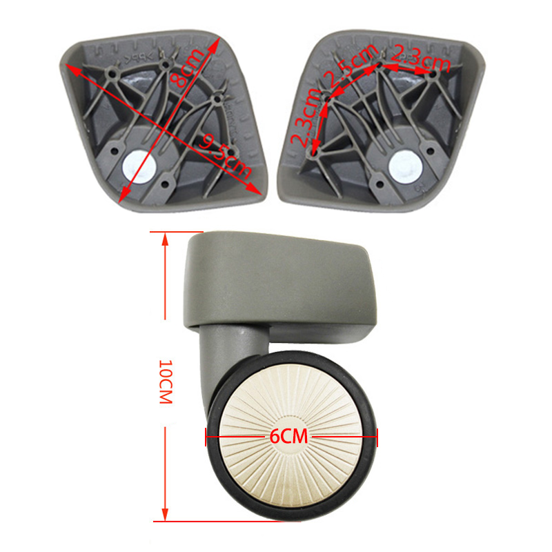 For Samsonite JY103 JY105 JY10 - Silent Replacement Luggage Wheels recension och pris