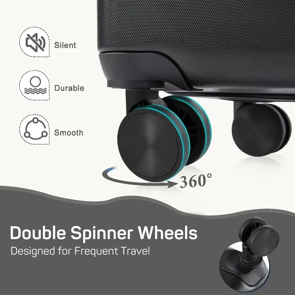3-Piece Hard Shell Spinner Lug - Expandable Hard Shell Luggage Set recension och pris