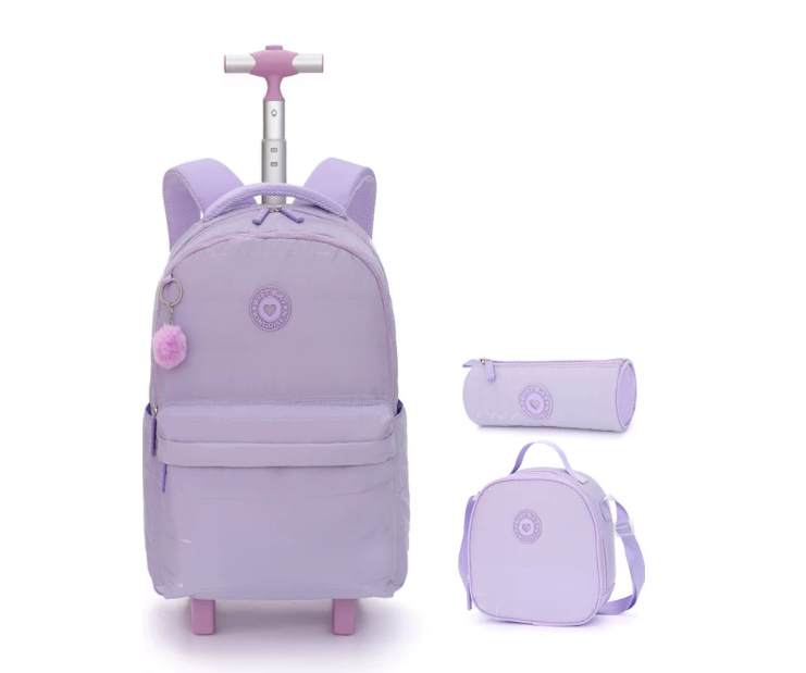 18 inch School Wheeled backpac - Foldable Rolling Luggage Bag recension och pris