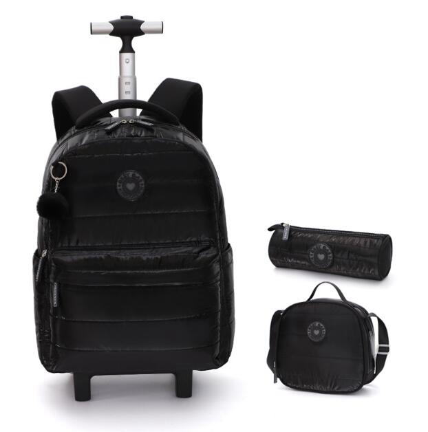18 inch School Wheeled backpac - Foldable Rolling Luggage Bag recension och pris