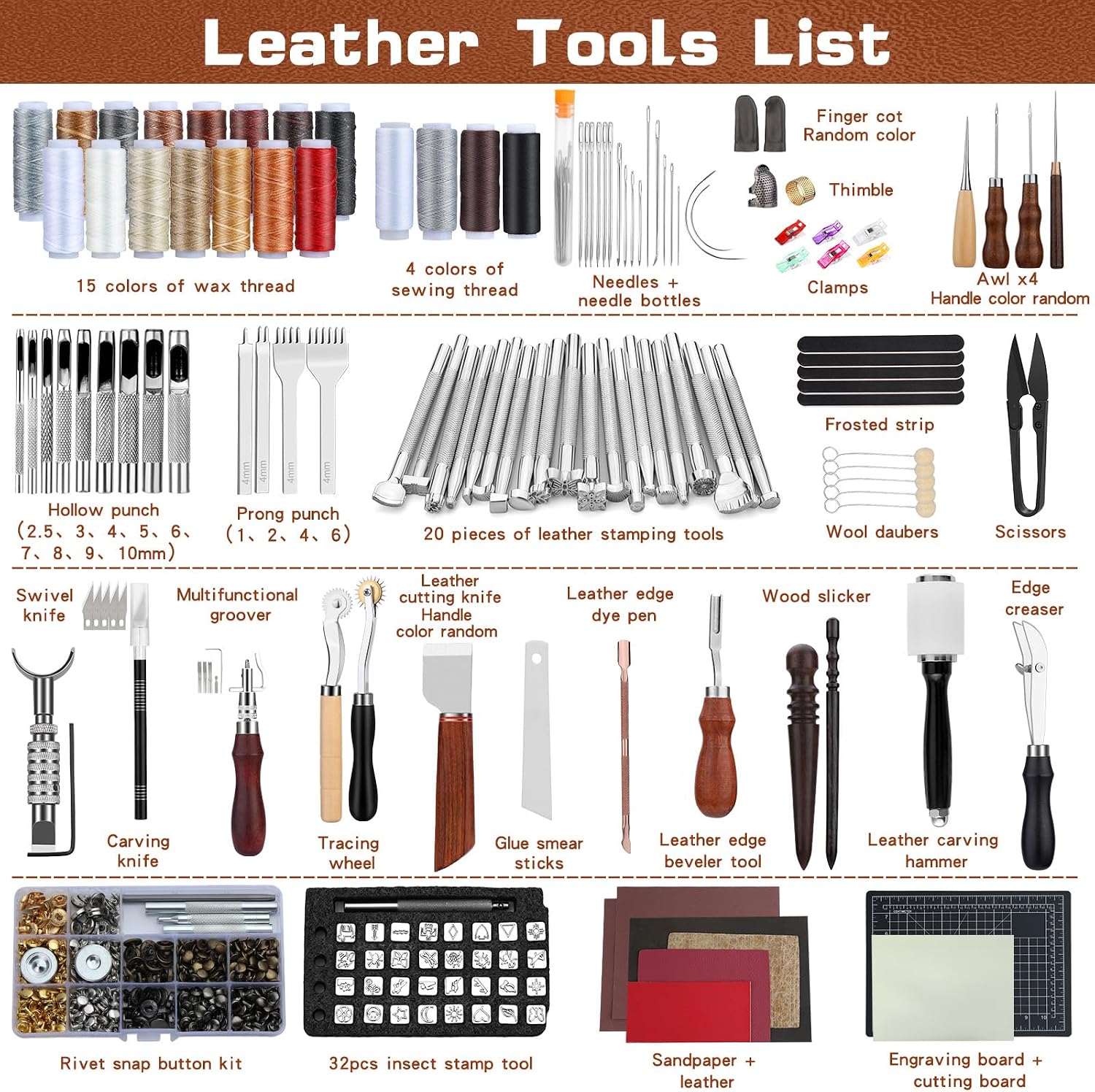 Leather Tooling Kit Leather Cr - Handbags recension och pris