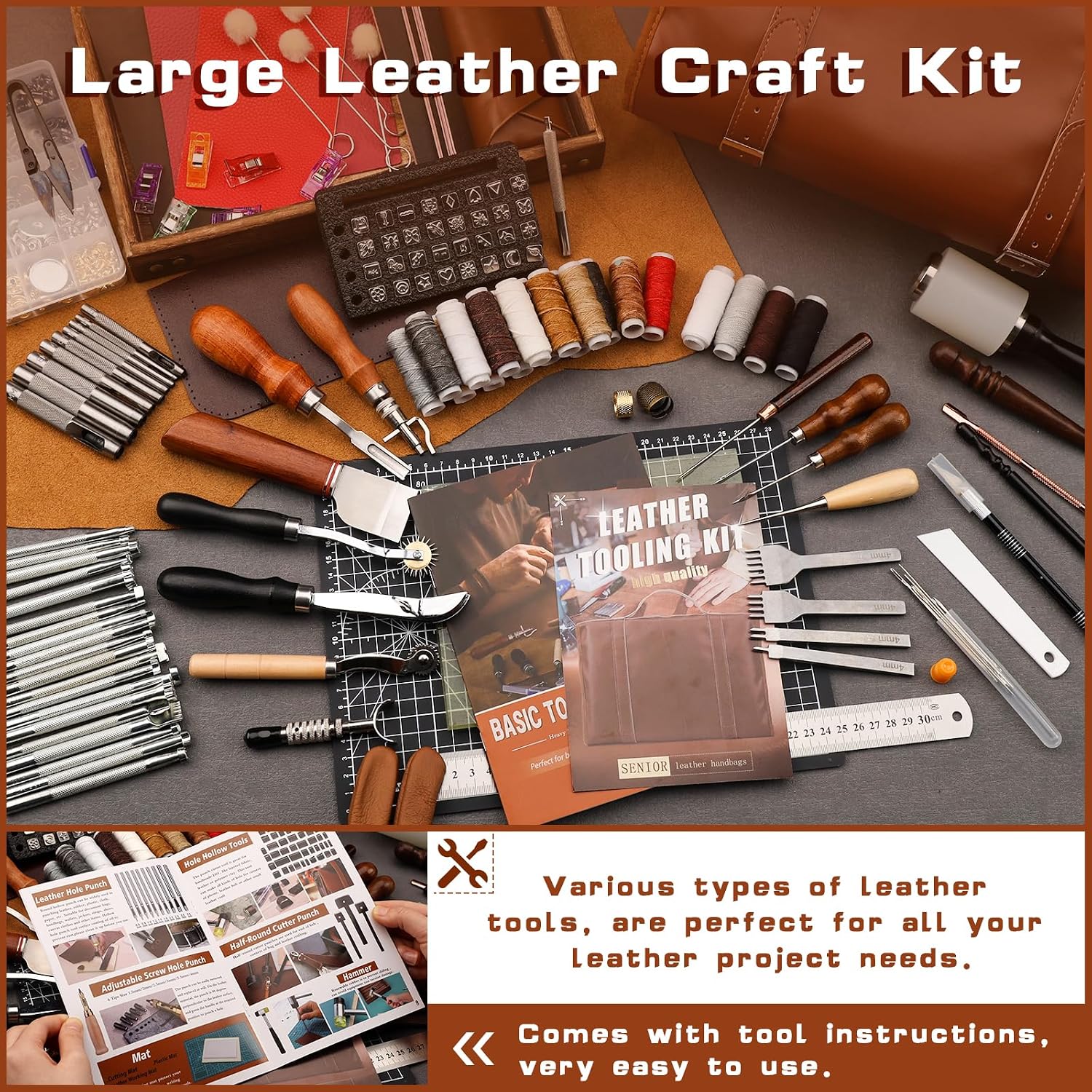 Leather Tooling Kit Leather Cr - Handbags recension och pris