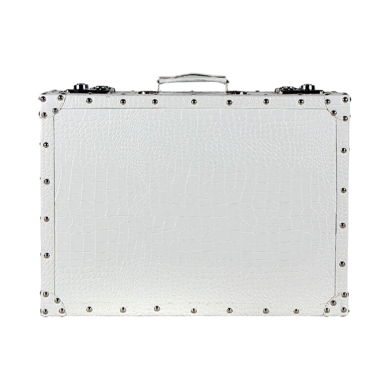 Crocodile Leather Pattern Trav - Retro Vintage Trunk Suitcase recension och pris