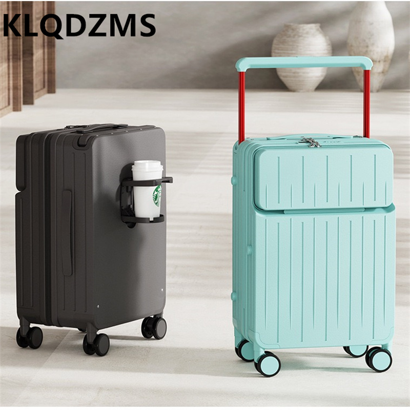 KLQDZMS 24 Inch Luggage Compar - Front Opening Laptop Luggage 24 Inch recension och pris