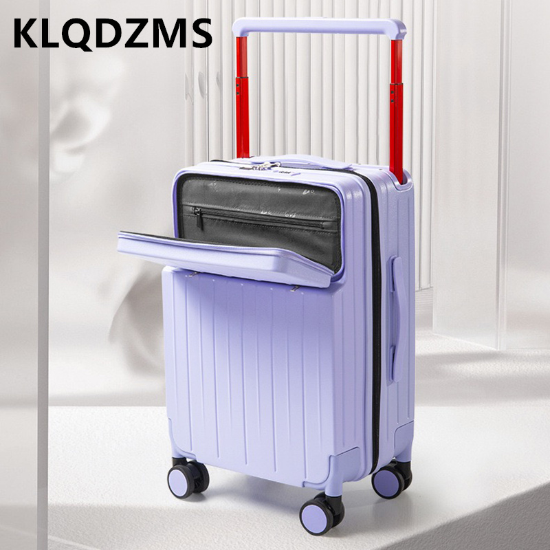 KLQDZMS 24 Inch Luggage Compar - Front Opening Laptop Luggage 24 Inch recension och pris