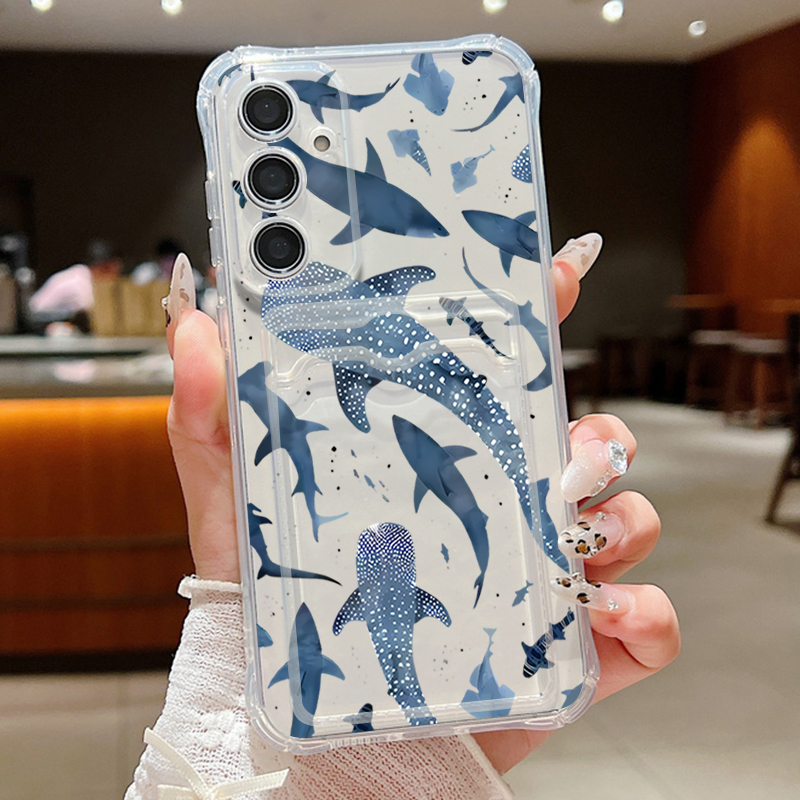 Ocean Shark Whale Phone Case F - Wallets recension och pris