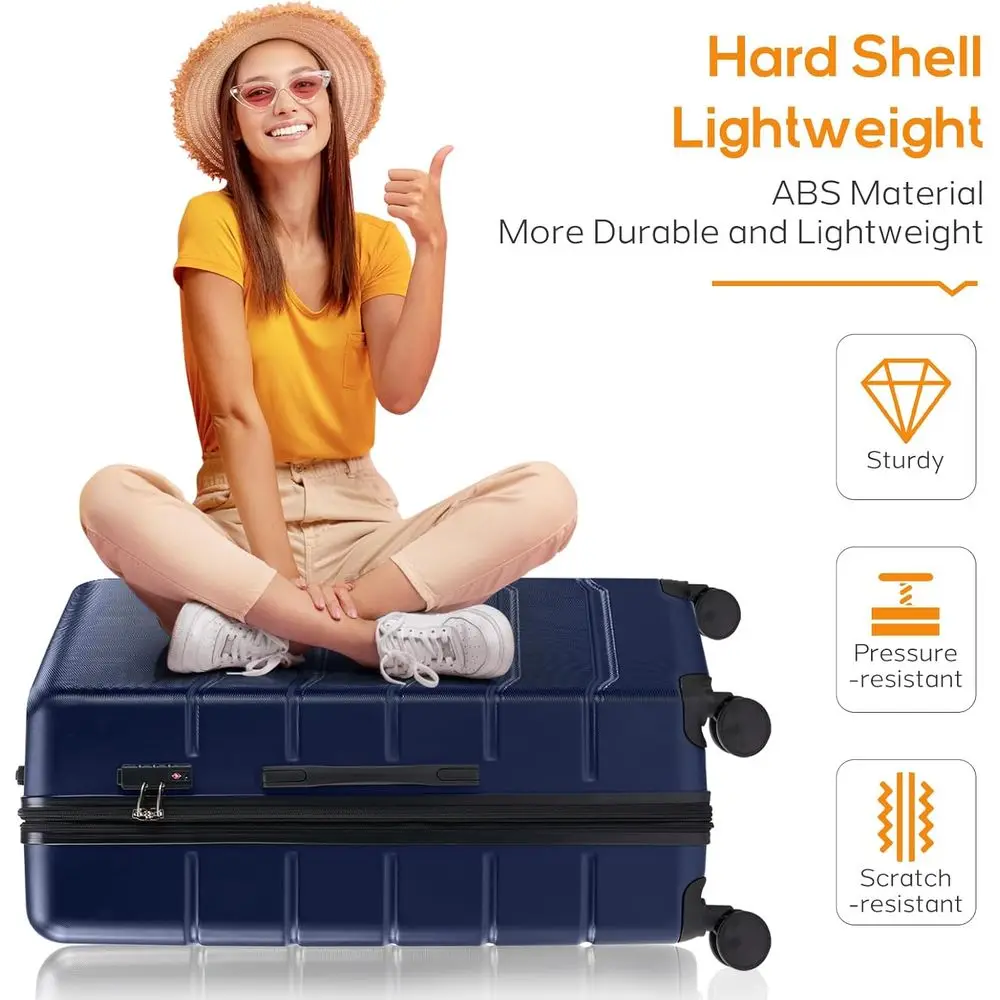 3-Piece Hardshell Expandable L - Expandable Hard Shell Luggage Set recension och pris