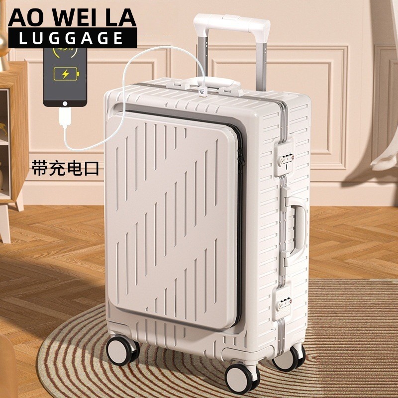 Front Opening Business Luggage - Aluminum Frame Carry On Luggage recension och pris