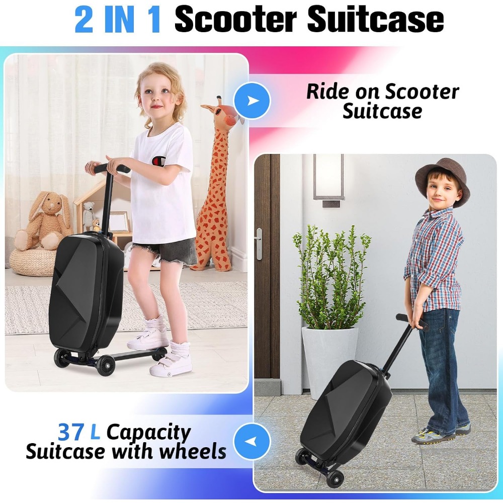 Scooter Luggage for Kids: Ligh - Kids Ride On Suitcase Scooter recension och pris