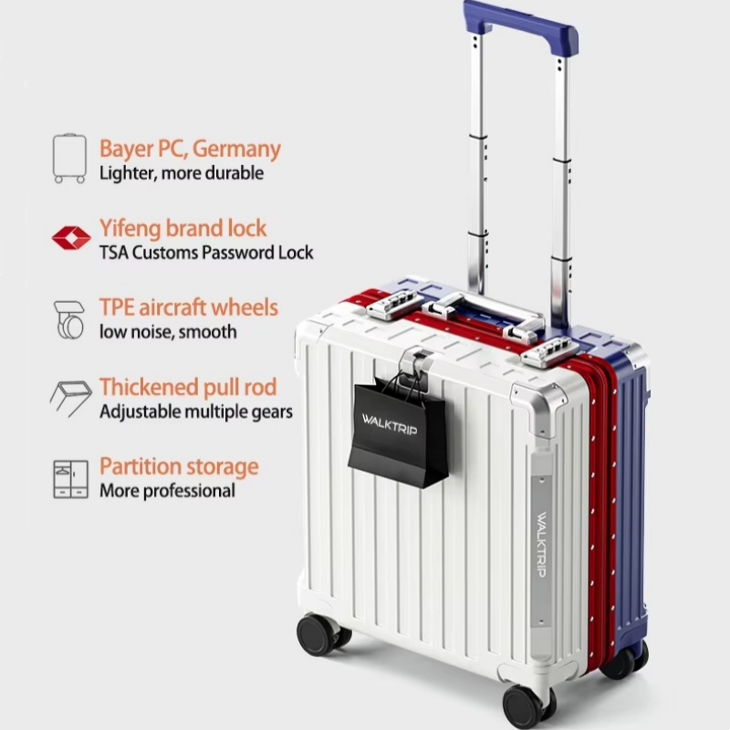 18inch Rolling Luggage Boardin - Aluminum Frame Carry On Luggage recension och pris