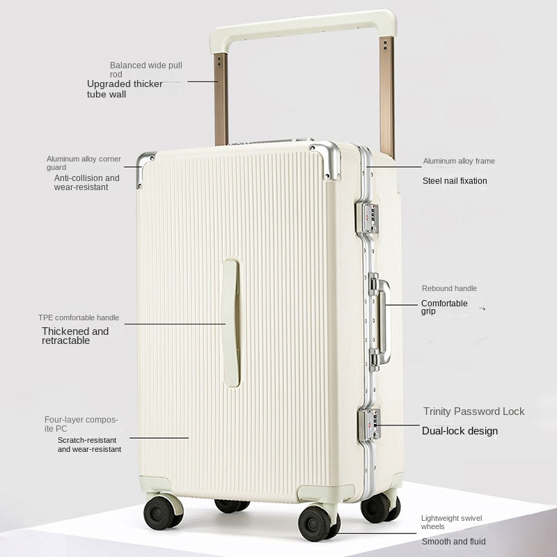 New 28-inch Wide-handle Suitca - Spinner Wheel Rolling Suitcase 20 Inch recension och pris