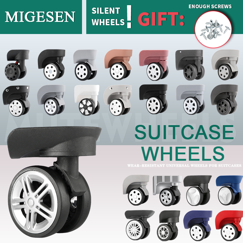 1 Pair of Universal Luggage Wh - Silent Replacement Luggage Wheels recension och pris