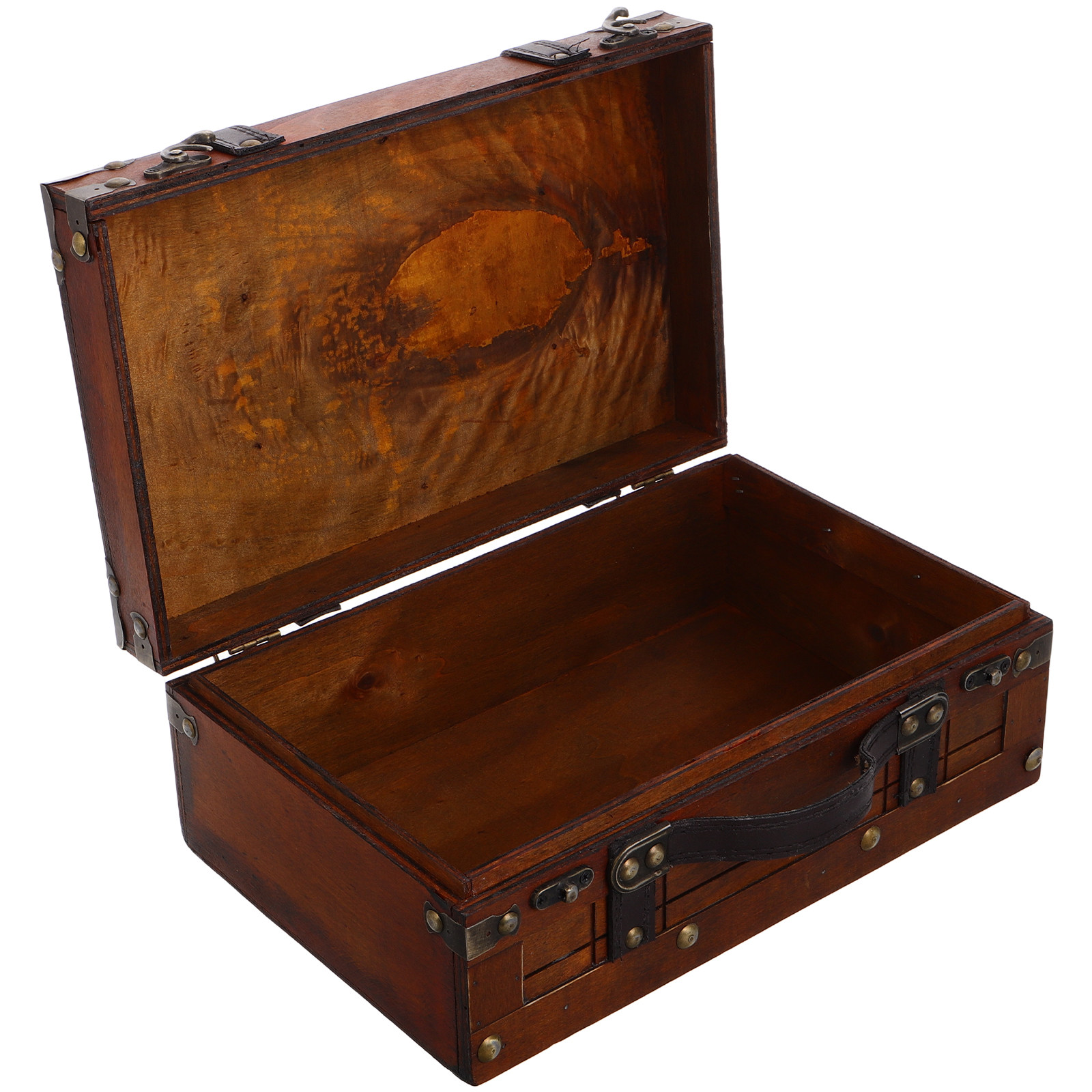 Retro Vintage Wooden Storage B - Retro Vintage Trunk Suitcase recension och pris
