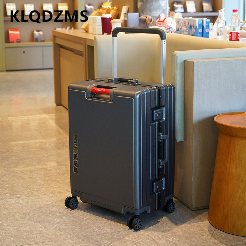 KLQDZMS Suitcase Aluminum Fram - Aluminum Frame Carry On Luggage recension och pris