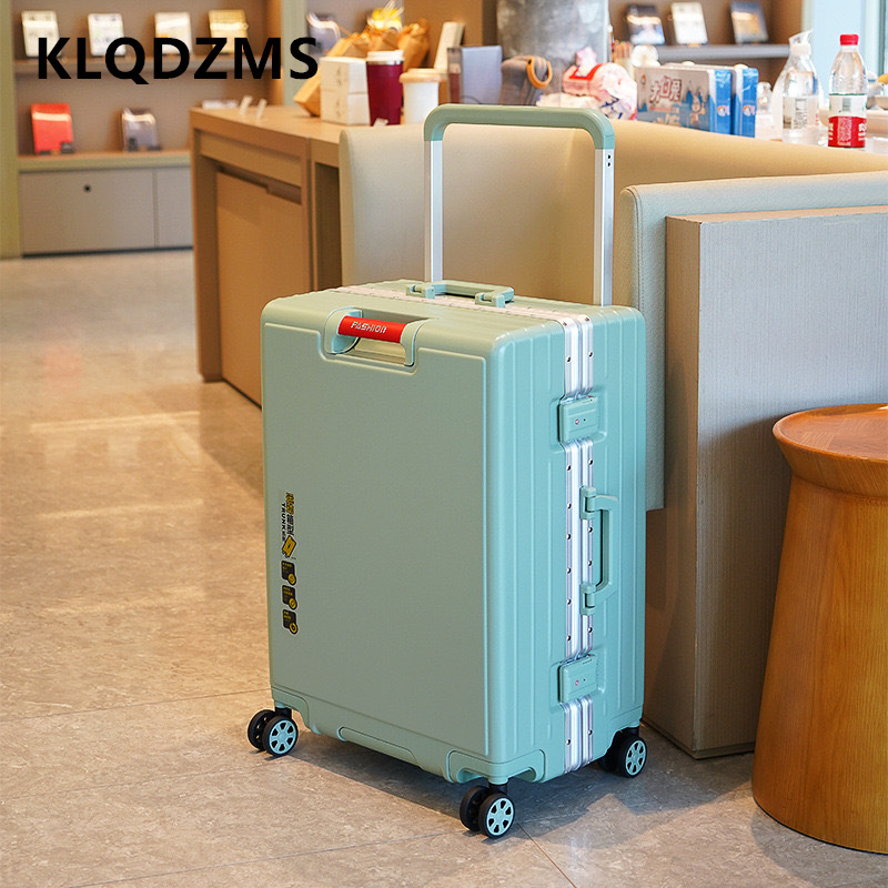 KLQDZMS Suitcase Aluminum Fram - Aluminum Frame Carry On Luggage recension och pris