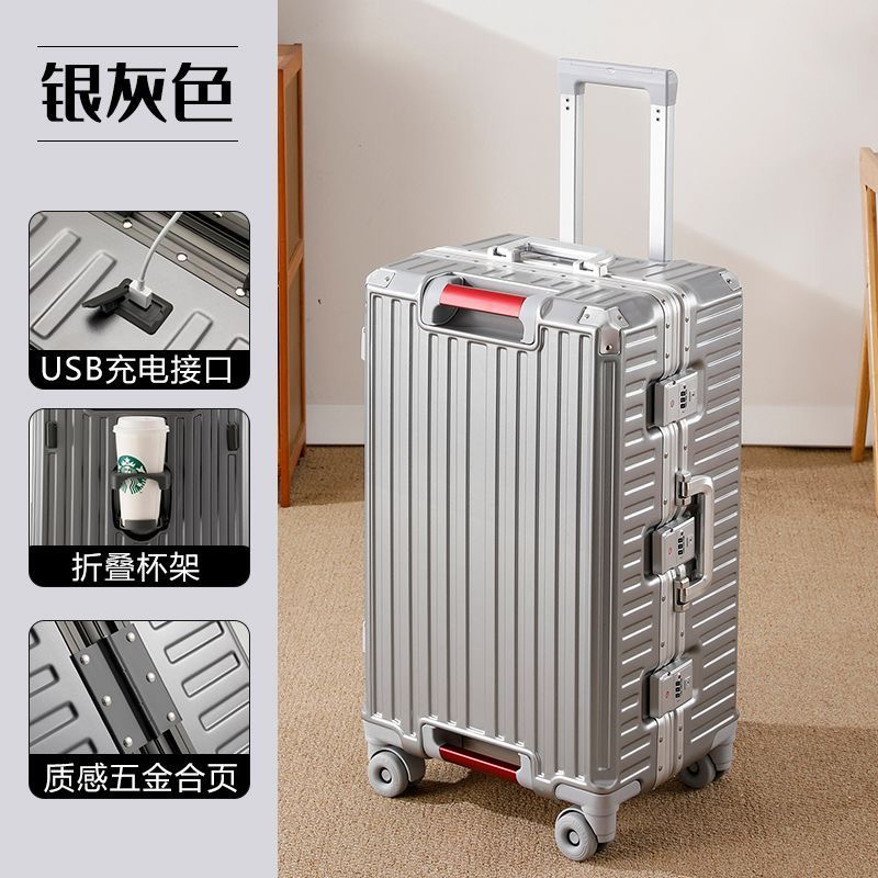 Large Size Travel Suitcase Alu - Aluminum Frame Carry On Luggage recension och pris